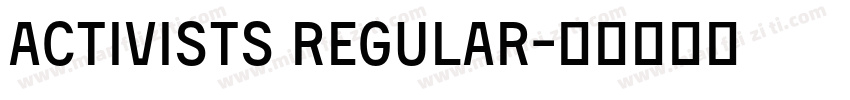activists regular字体转换